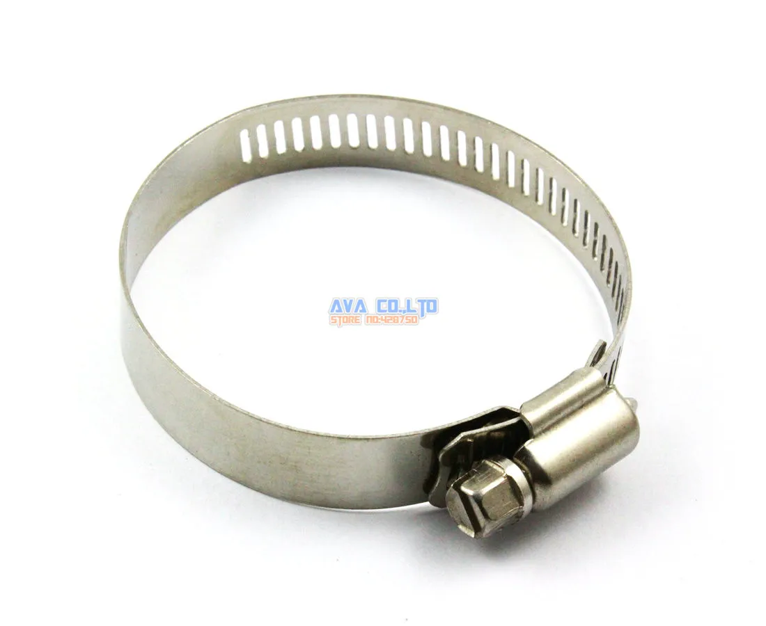 

10 Pieces 40-63mm Stainless Steel Hose Clamp Worm Gear Hose Pipe Fitting Clamp