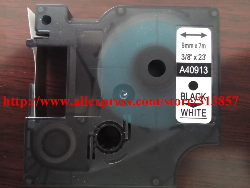 High quality DYMO D1 12mm 45013 label tape black on white cartridge dymo for printer | Компьютеры и офис