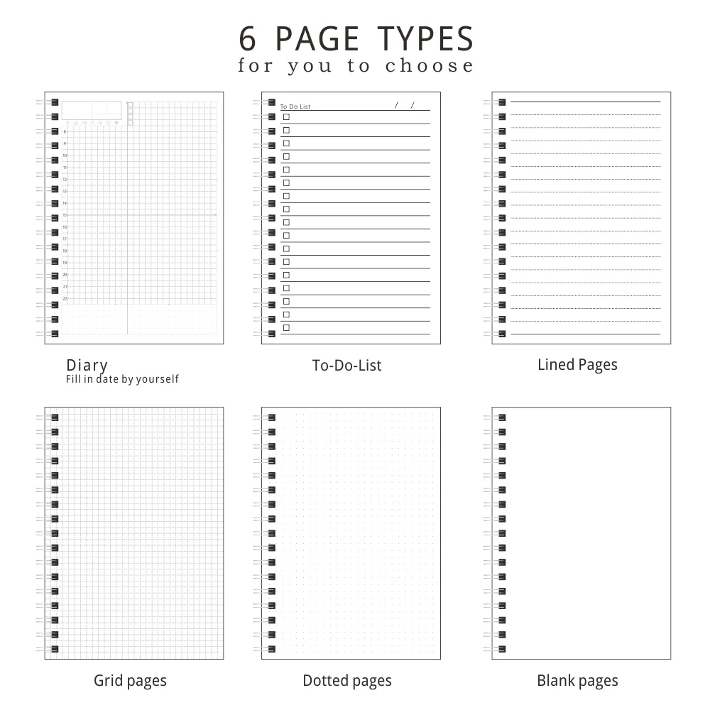 Блокнот на спирали формата А5/А6 Обложка в точку для скетчей школы и канцелярских