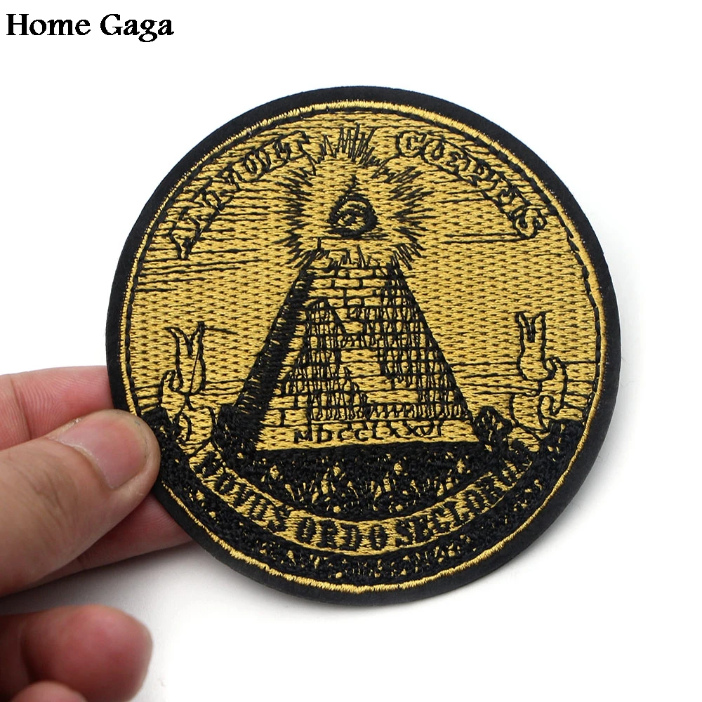 

Homegaga Eye of Providence annuit coeptis Mason applique patches stickers pour clothing para clothes badges iron on tshirt D0821