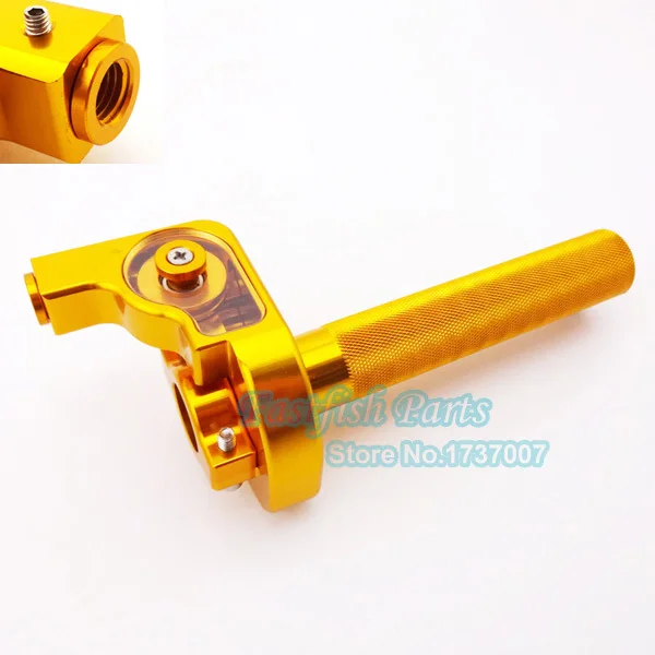 Золотая дроссельная заслонка CNC в сборе для CR 80cc 85cc 25cc 250cc 500cc Запчасти кроссовых
