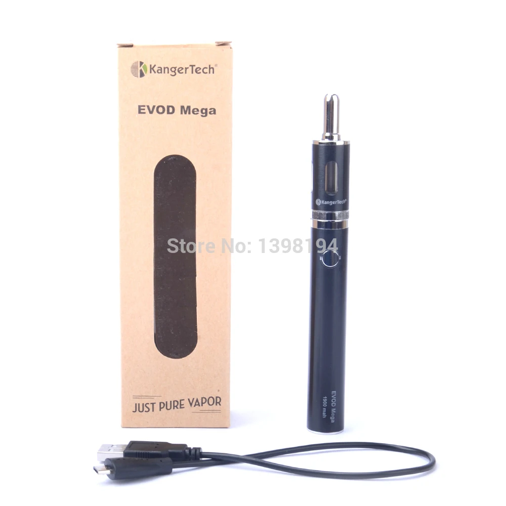 Оригинальный Комплект kangertech Evod Mega с кабелем Micro USB 1900 мА/ч стартер электронная