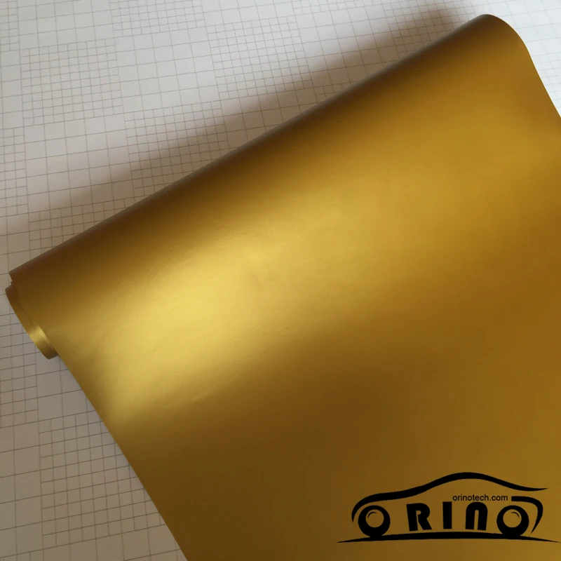 

Matte PVC Vinyl Wrap Matte Golden Sticker Decorative Auto Film Sheet For Car Truck Motorcycle Laptop Keyboard Scooter Wrapping