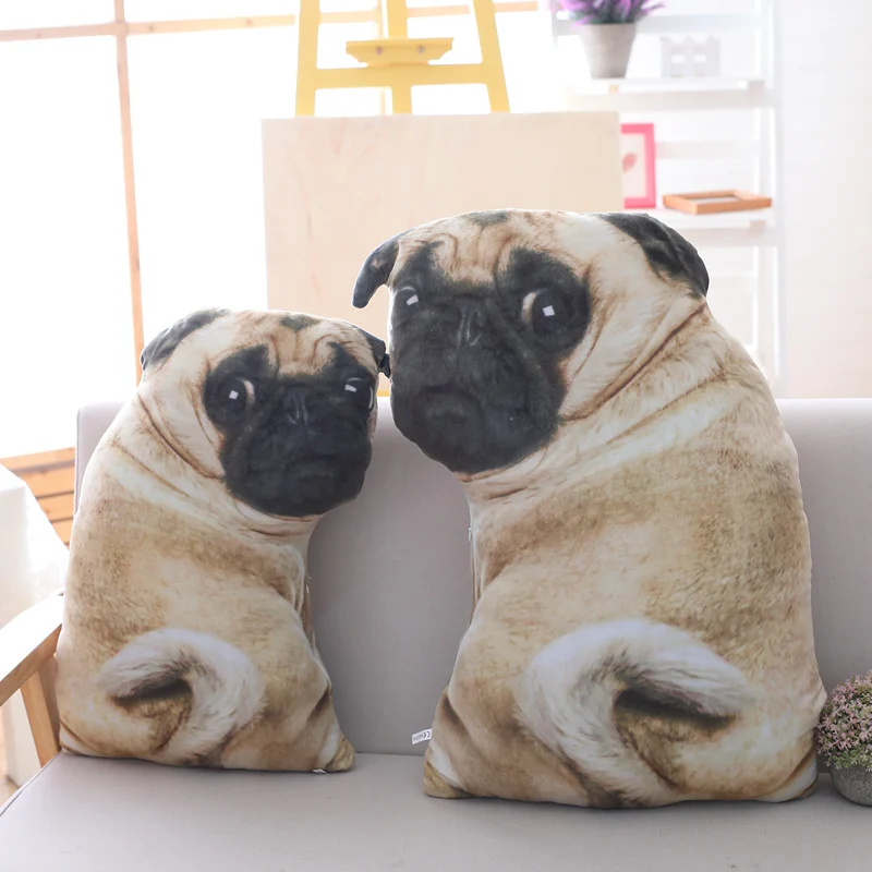 3D имитация belldog плюшевая игрушка, подушка, реальная жизнь, кукла, забавная мопса, собака, кукла, Подушка для сна, лежащая в положении лежа, мягкая диванная подушка
