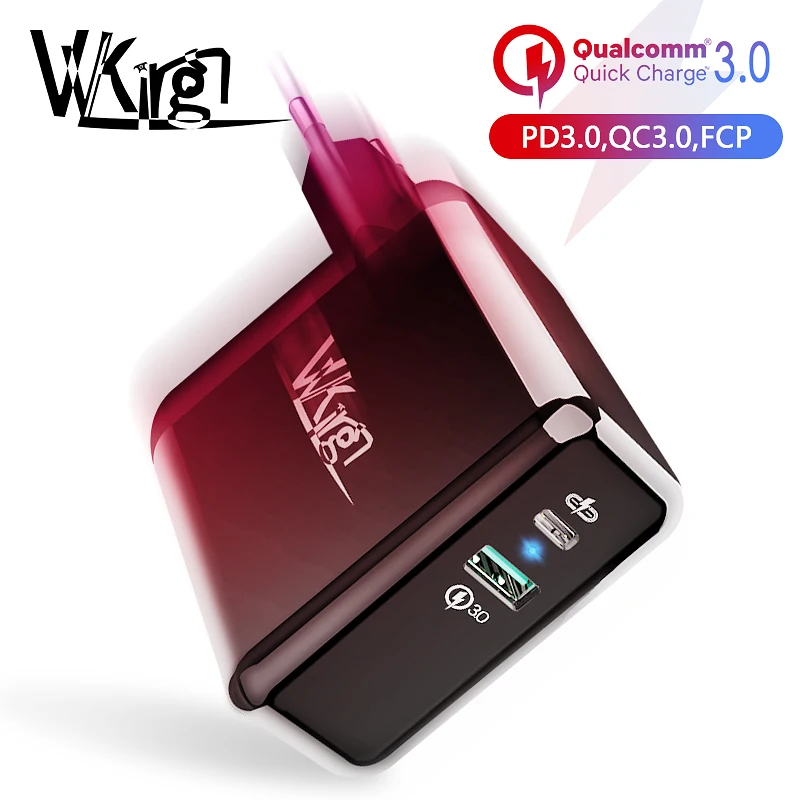 VVKing USB C PD быстрое зарядное устройство 36 Вт двойная Быстрая зарядка 3 0 для iPhone 11 Pro