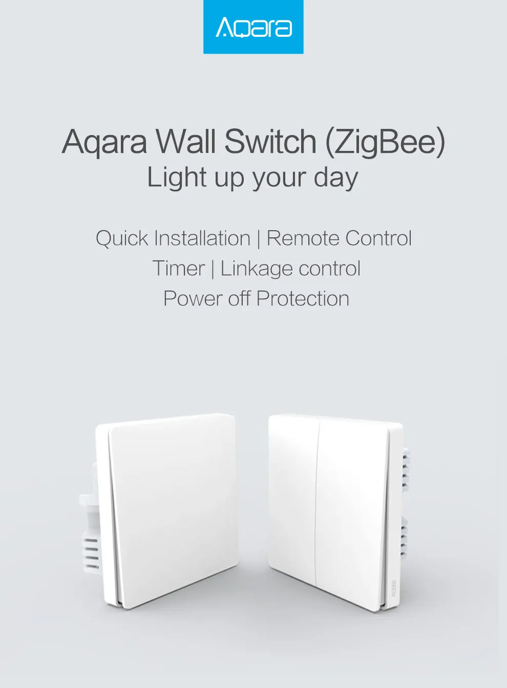 Xiao mi настенный выключатель Aqara ZigBee умный светильник Настенные переключатели без нейтральной пожарной проволоки светильник с дистанционным управлением беспроводной ключ реле mi Home