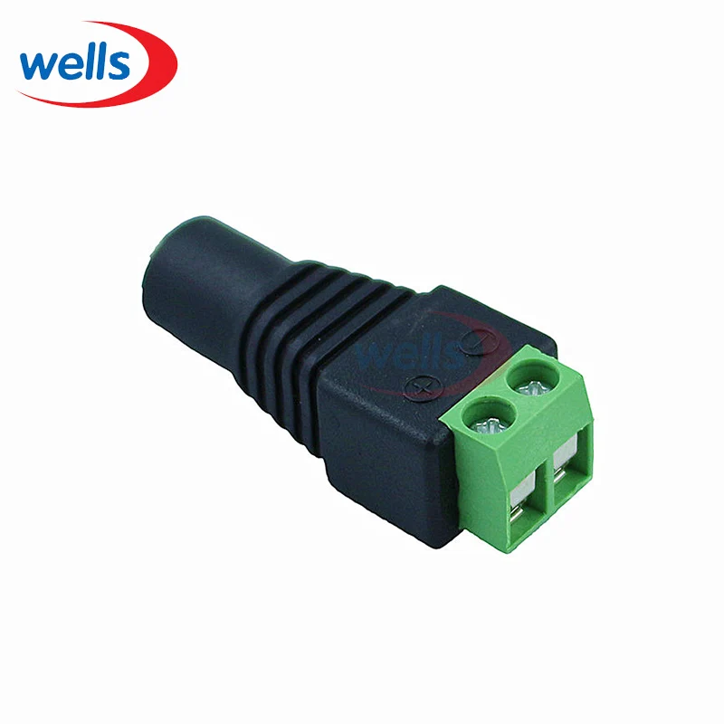 5 шт. штепсельная вилка переходник для системы видеонаблюдения 2 1 Х5 мм|female dc power