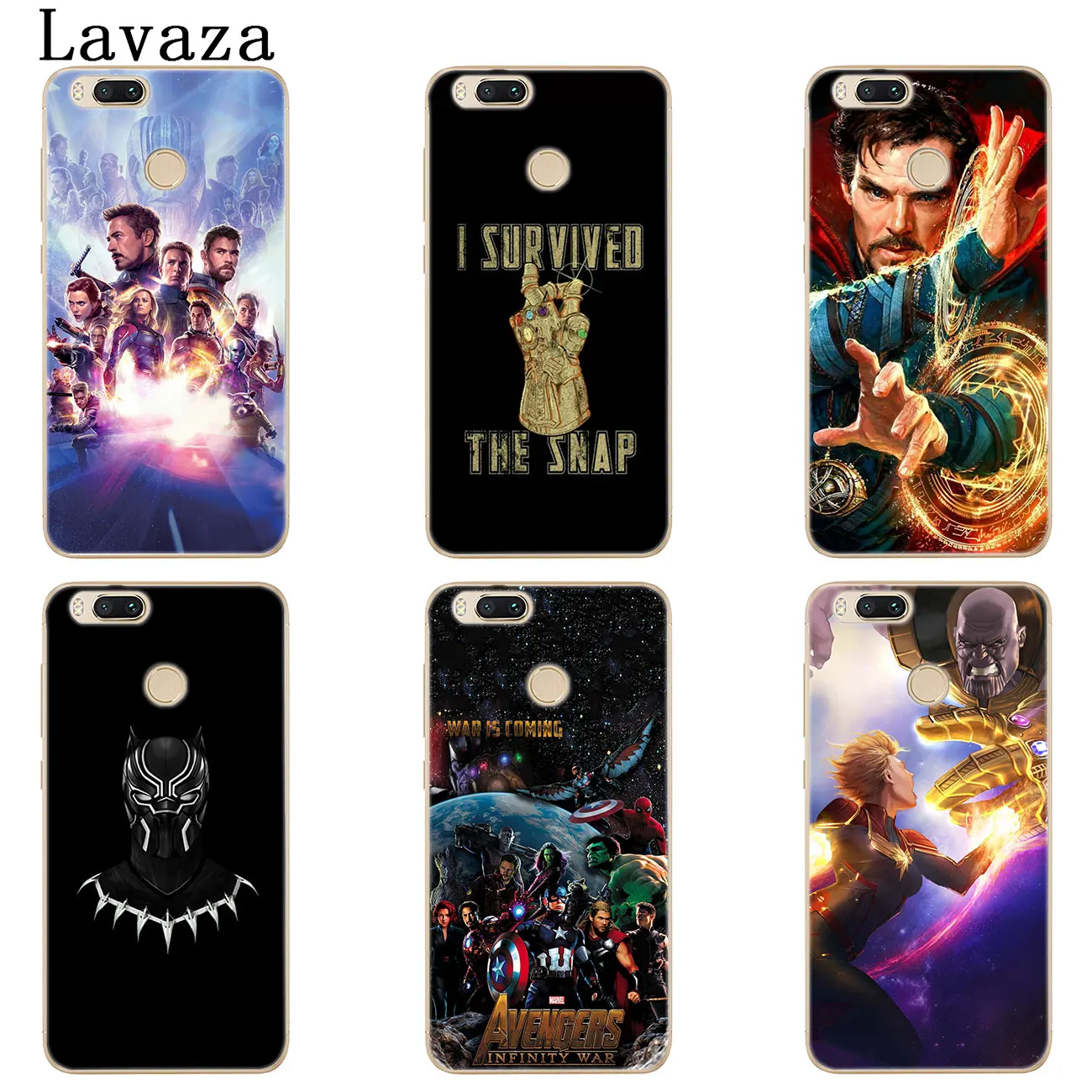 Чехол для телефона Lavaza Avengers Endgame Thanos Marvel Xiaomi MI 9 9T A3 PRO CC9 CC9E 8 A2 Lite SE A1 pocophone f1 6 6X 5X MAX
