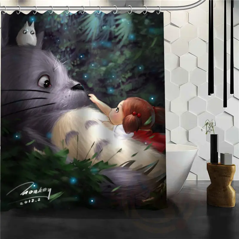 Занавеска для душа Hayao miyazaki из мультфильма аниме Тоторо занавеска ванной с