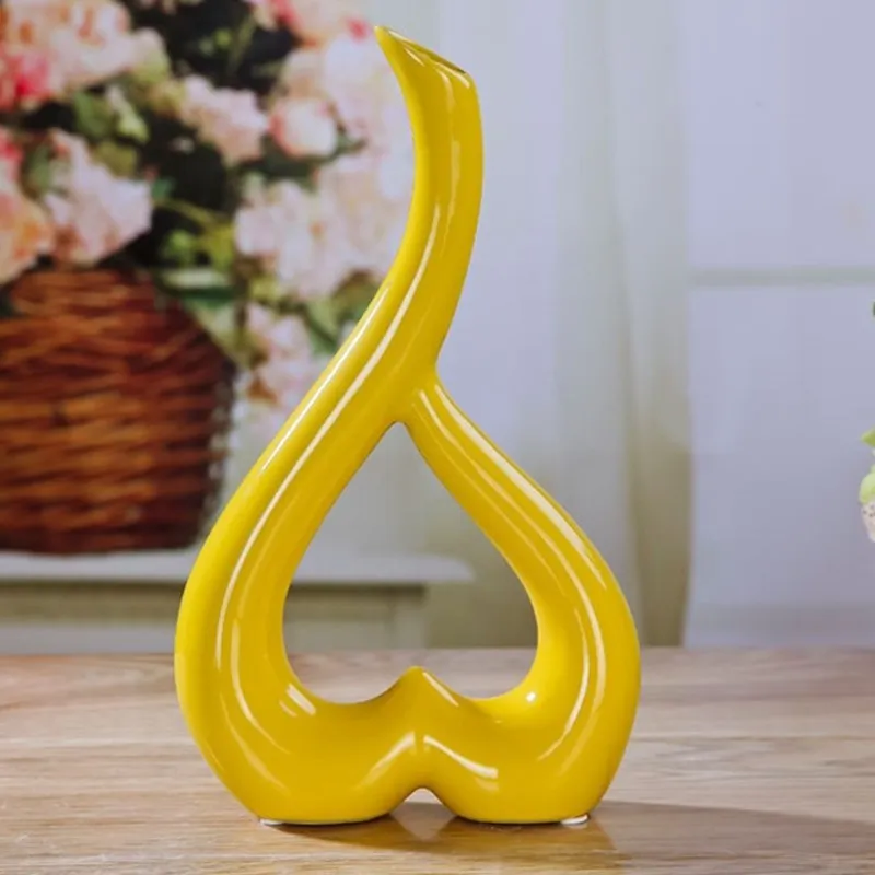 Керамические поделки украшение для гостиной ваза в форме сердца фарфоровые