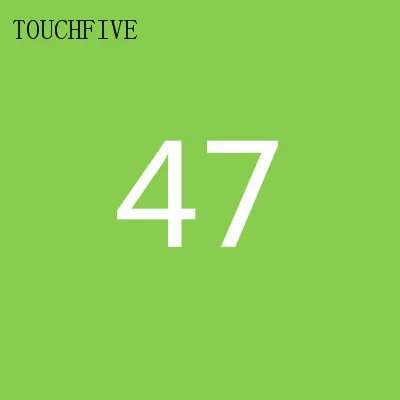47 1 шт. TouchFive на выбор, 168 цветов, маркеры для эскизов, маркеры на спиртовой основе, набор цветных маркеров, товары для рукоделия, ручка для школы - Цвет: 47
