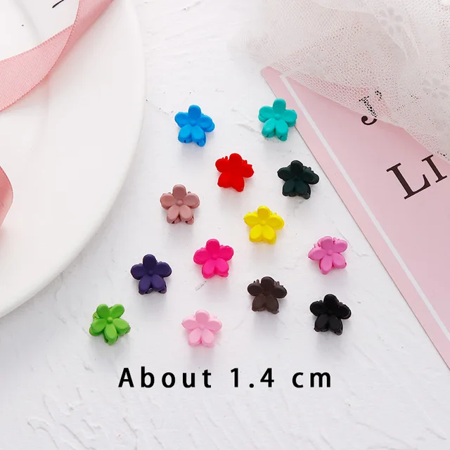 10pcs small flowers Новые цветные маленькие заколки для волос с орнаментом для женщин и девочек, заколки для волос, красивые стильные заколки для волос, набор аксессуаров для волос с конским хвостом - Цвет: 10pcs small flowers