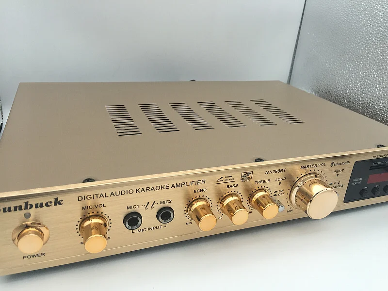 Домашний цифровой усилитель мощности C5198 250 Вт + для караоке аудио с USB SD картой