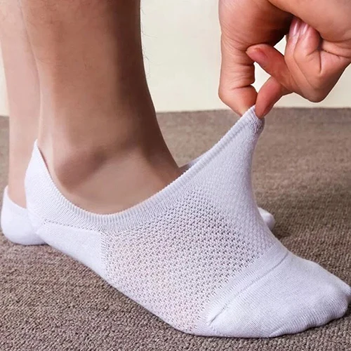 

6 Pairs Men Women Bamboo Fiber Loafer Boat Socks Liner Low Cut No Show Socks New Year's Socks