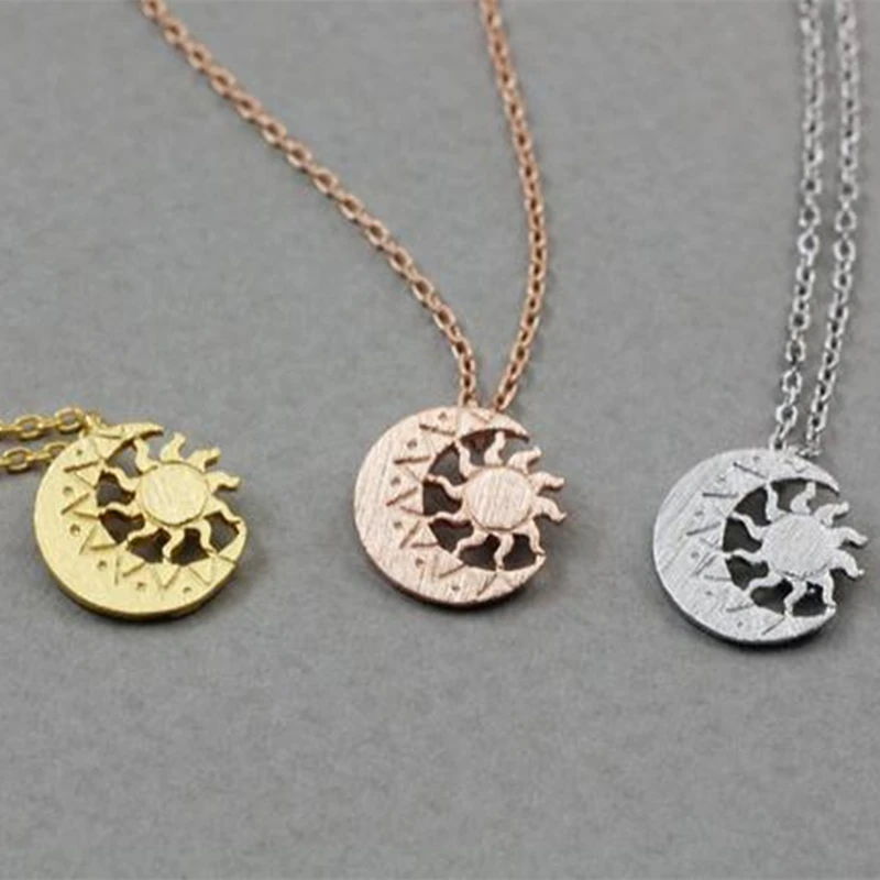 Wiccan Jewelry лунные ожерелья розовое золото фотосессия Женская татуировка из