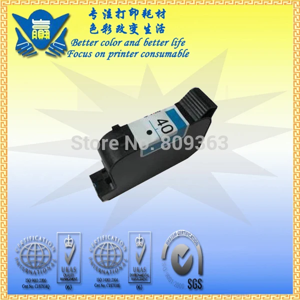 Восстановленный картридж для чернил JIANYINGCHEN замена HPs 40 41 Deskjet 1200C 230 250C 330 350C 430 450C