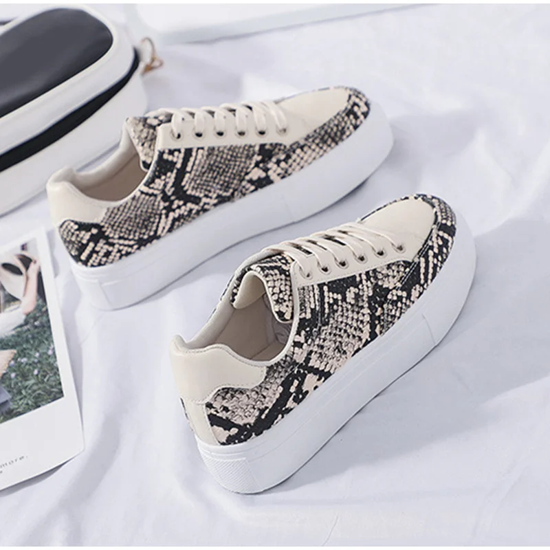 MCCKLE Autumn Shoes Women Casual Platform Flats Vulcanized Lace Up Female Sneakers Fashion White Shoes Ladies Leisure Footwear