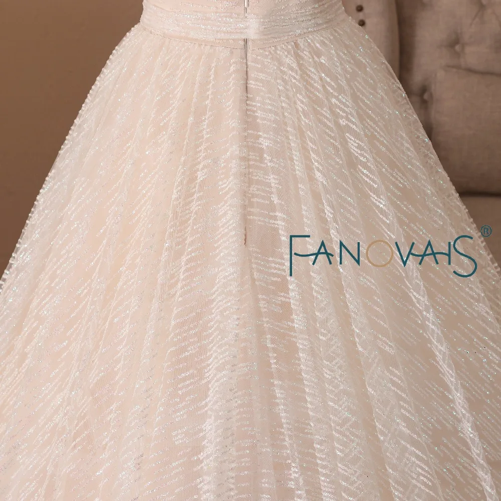 Золотые свадебные платья 2019 жемчуг с длинными рукавами Vestido de Novia gelinlik robe mariage