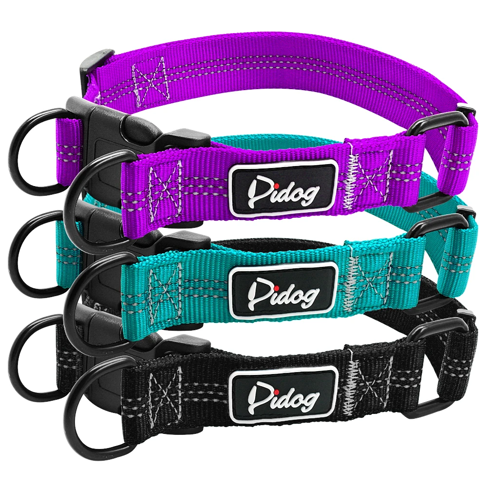 Отражающий ошейник для собак Нейлоновый ошейник для немецкой овчарки Обучение питомца для маленьких, средних, больших собак Питбуль, терьер, мопс.