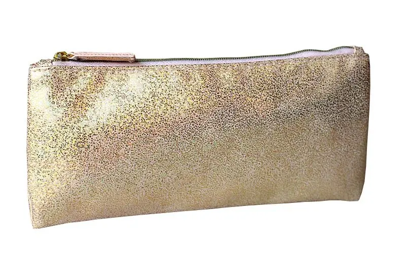 Золотая Роскошная косметичка для косметики маленькая дорожная сумка