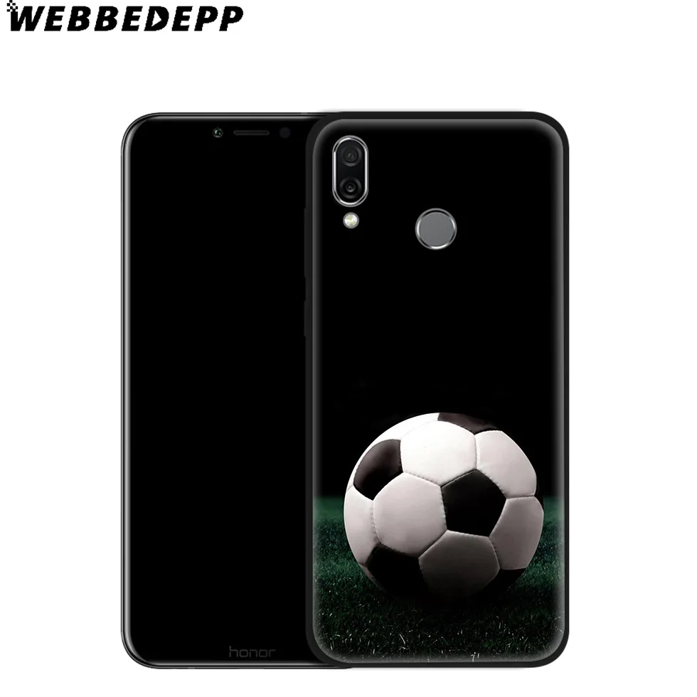 WEBBEDEPP футбольный мяч мягкий чехол для Huawei P8 P9 P10 P20 P30 Lite Pro P Smart Z Plus 2019 Y6 Prime 2018 2017 Mini |