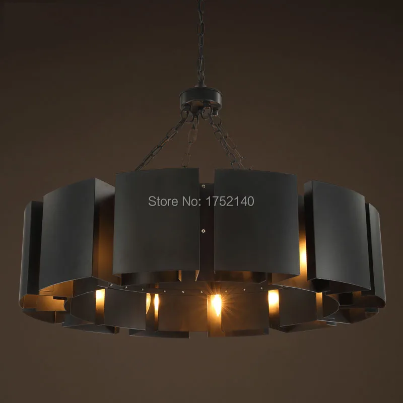 구매 철 국가 펜 던 트 조명 12 조명. 크리 에이 티브 미니멀리스트 로프트 산업용 카페 바 레스토랑 스튜디오 서스펜션 럭셔리 Droplight