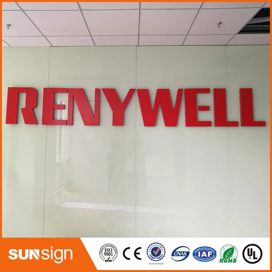 Светодиодный светильник с 3d буквами наружные металлические акриловые знаки под