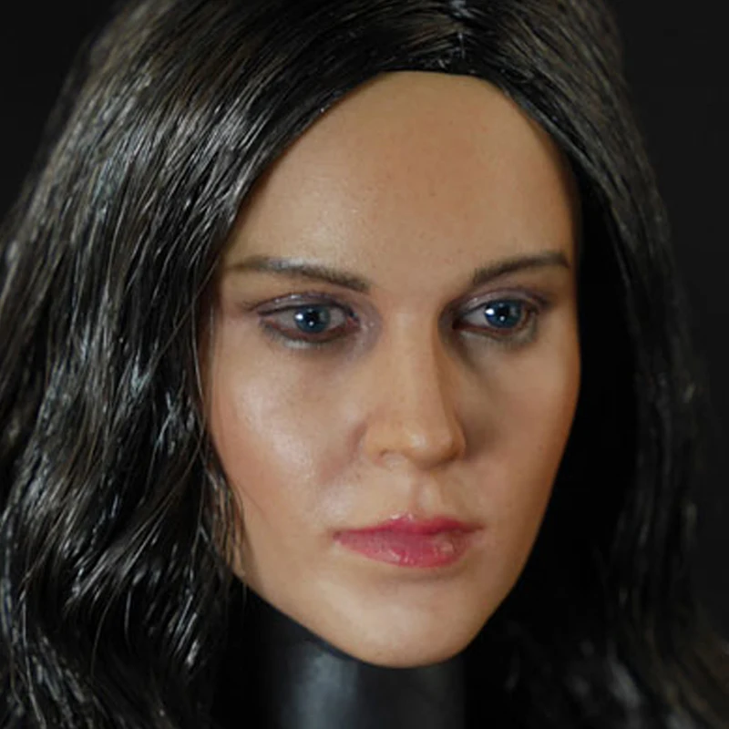 

Custom 1/6 Scale Head Sculpt For Hot Toys Body DSTOYS D-004B Black Curls Hair for 12 Inch Figure TTL Doll Toys