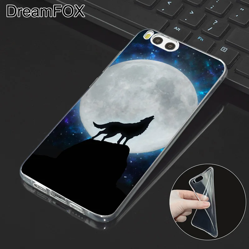 DREAMFOX M341 Luxurious Wolf Soft TPU Silicone Case Cover For Xiaomi Mi Note 2 3 4 5 6 8 SE M5 4C 4S 5C 5S 5X 6X A1 Plus |