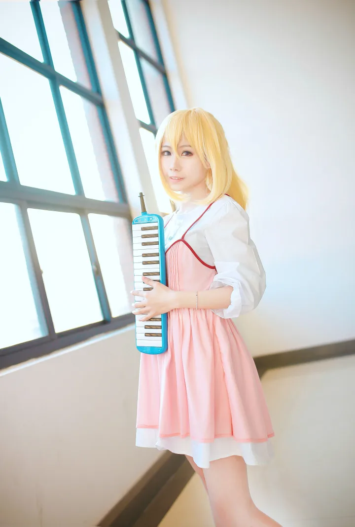 Аниме Ваша лежа в апреле косплей Shigatsu wa Kimi no Uso Kaori Miyazono первый выпуск розовое