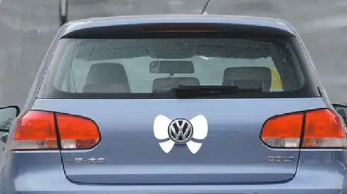 fashion design Funny bowknot vinyl wall car sticker custom made decoration colorful wallpaper logo | Дом и сад