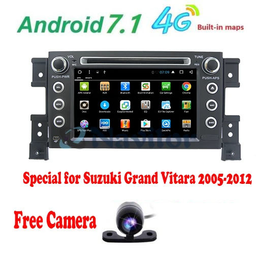 Android 7 1 автомобильный DVD для Suzuki Grand Vitara 2005 2006 2007 2008 2012 16G радио GPS мультимедиа плеер