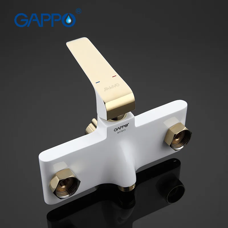 GAPPO 1 комплект настенный смеситель для ванны из античной латуни с золотым