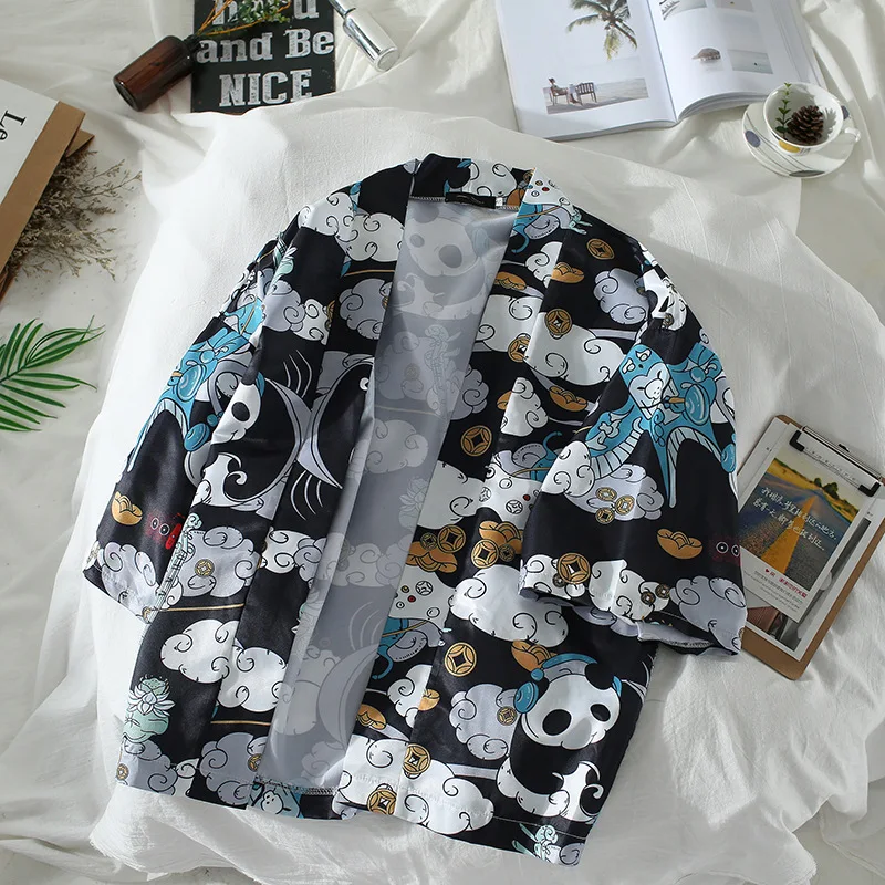 Летняя модная женская и мужская одежда, кардиган Haori, блузка самурая, косплей костюм, японское кимоно, куртка юката, размер XXL