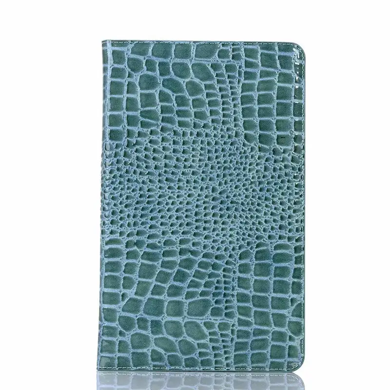 Blue Роскошный крокодиловый Чехол из искусственной кожи чехол для samsung Galaxy Tab A 10,1 дюймов SM-T510 T515 чехол для планшета T510 Чехол-книжка - Цвет: Blue