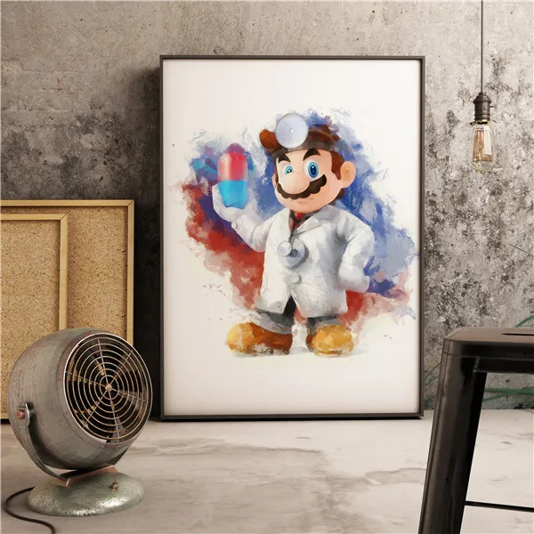 10 Легенда о Зельде Super Mario PS4 игра Северная настенная Картина на холсте мультфильм Арт Декор в северном стиле для детской комнаты, холст для живописи - Цвет: 10