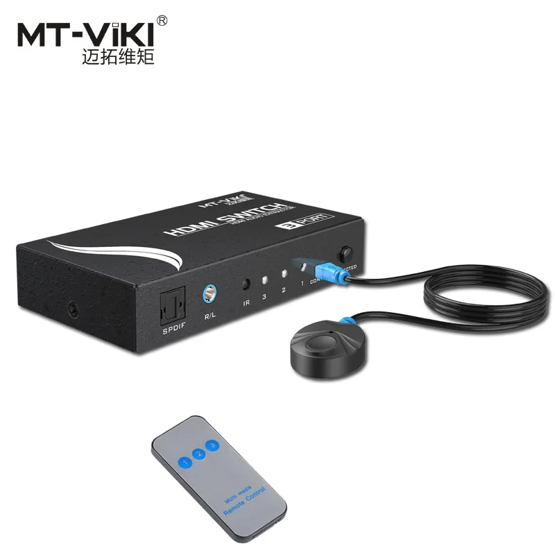 Переключатель HDMI для порта 3/5 4 K 2 с аудио декодером экстрактор стерео L/R Toslink