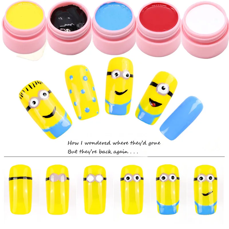 Роскошный гель для акриловой живописи на палец 1 шт. дизайн ногтей УФ рисование