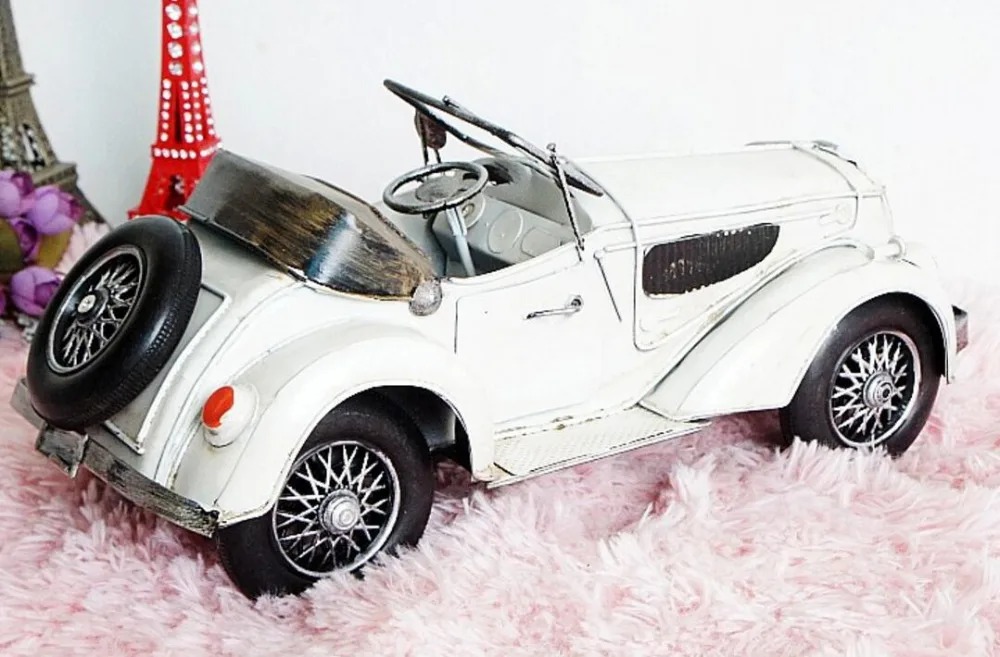 Винтажный Античный Ретро Классический zakka prop cabriolet ручная работа модель для дома