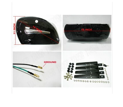 Touring Cruiser жесткие седельные сумки багажник огни багаж ж/крепление для Fit Sportster XL883