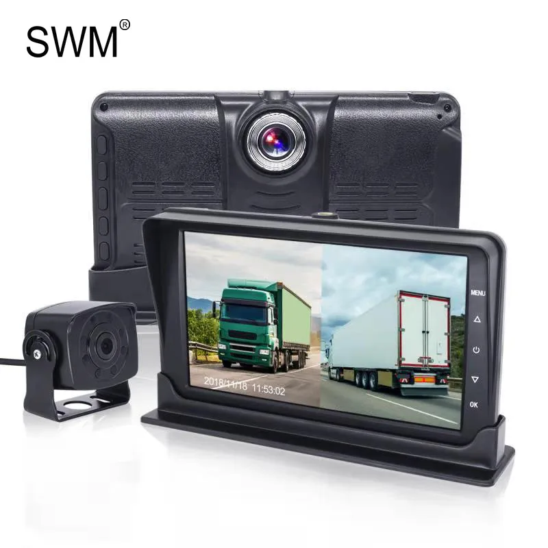 SWM 1080P HD автомобиль грузовики автобус камера s DVR двойной видеорегистратор запись 7