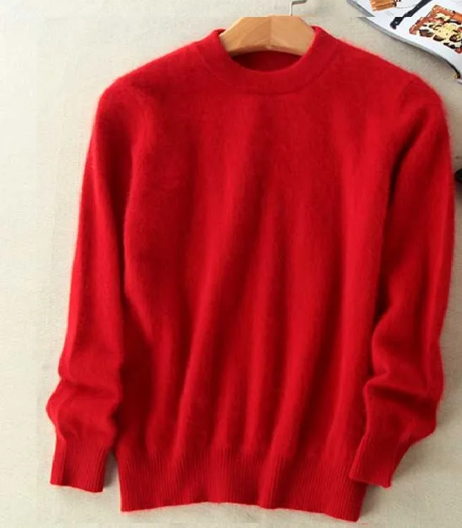 2018 теплые норковые кашемировые мягкие эластичные свитера и пуловеры для женщин