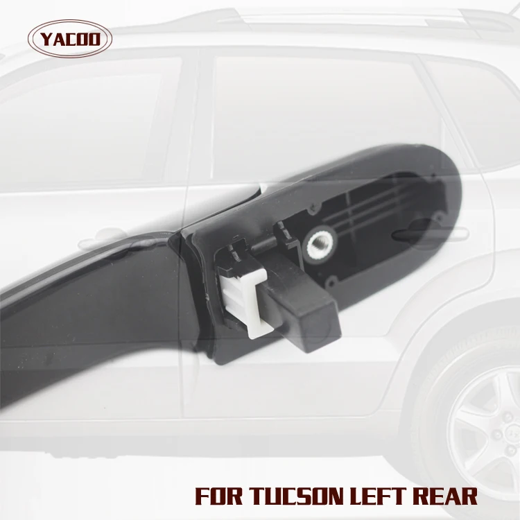 1 шт. задняя левая наружная дверная ручка для HYUNDAI TUCSON 2005 2009 2006 2007 2008 черный|door