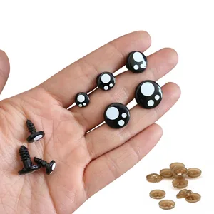 Глаза пластиковые безопасные сделай сам, плюшевые игрушки, набивные куклы, аксессуары амигуруми, Мультяшные глаза декор с изображением глаз, 50 шт., 8-16 мм