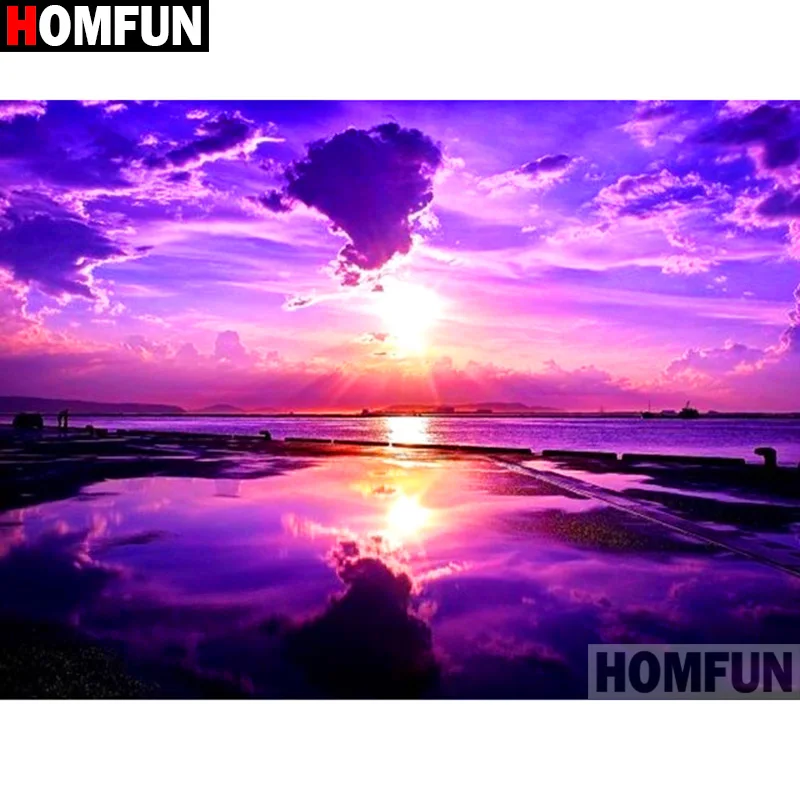 Алмазная 5D картина HOMFUN сделай сам с полными квадратными/круглыми стразами