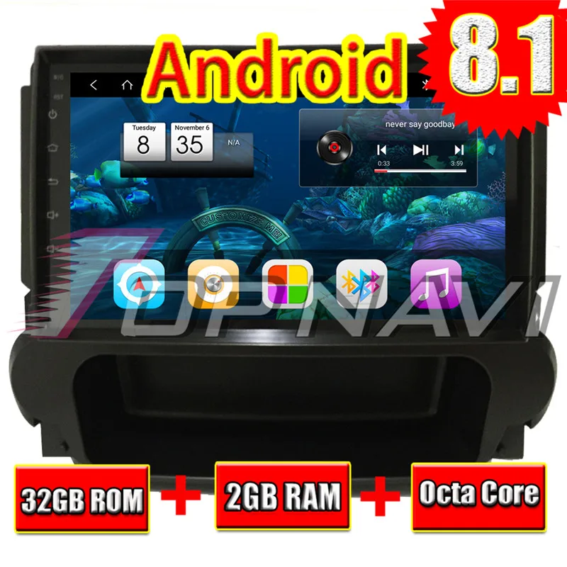 Автомобильный ПК GPS навигатор Android 8 1 для CHEVROLET Malibu 2012 2013 2014 Topnavi автомобильное