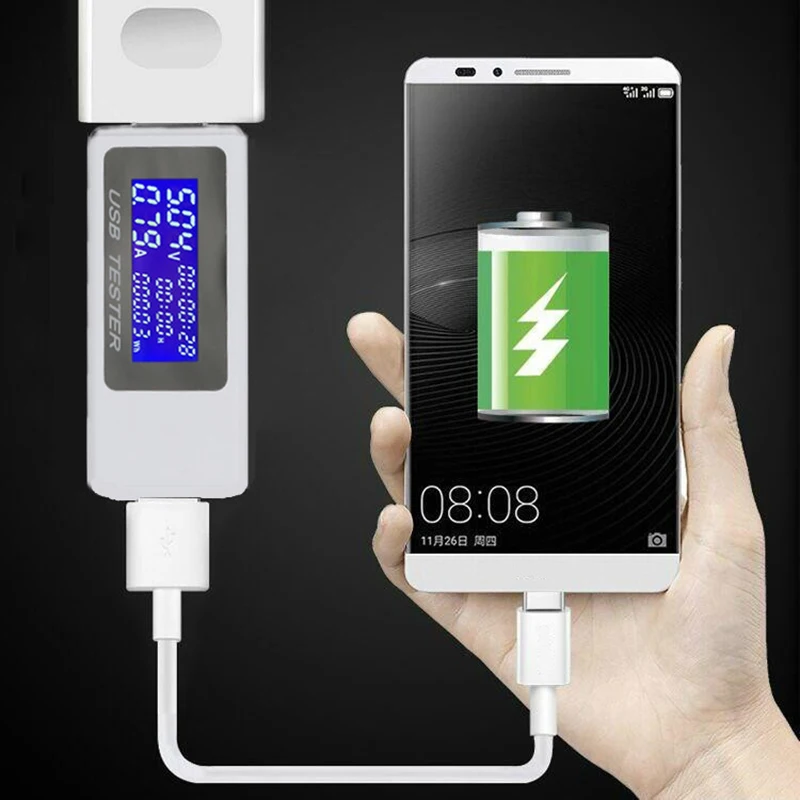 USB Тестер измеритель тока 4 30 в вольтметр напряжения времени Амперметр цифровой