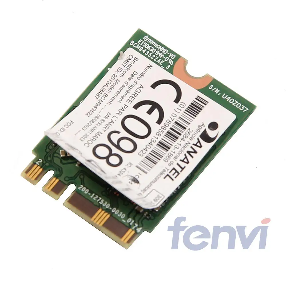 Тетрадь WLAN Dual Band Broadcom bcm94352z NGFF 802.11ac 867 Мбит/с Wi-Fi Bluetooth карты Беспроводной-AC + BT 4.0 Combo