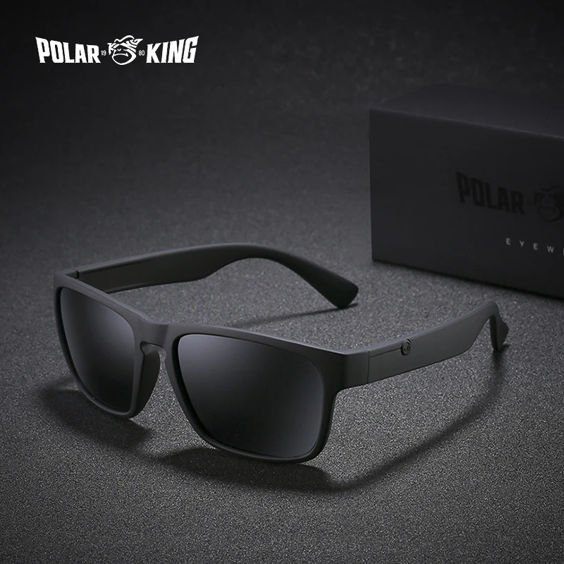 

POLARKING Brand Polarized Sunglasses For Men Plastic Oculos de sol Men's Fashion Square Driving Eyewear Travel Sun Glass