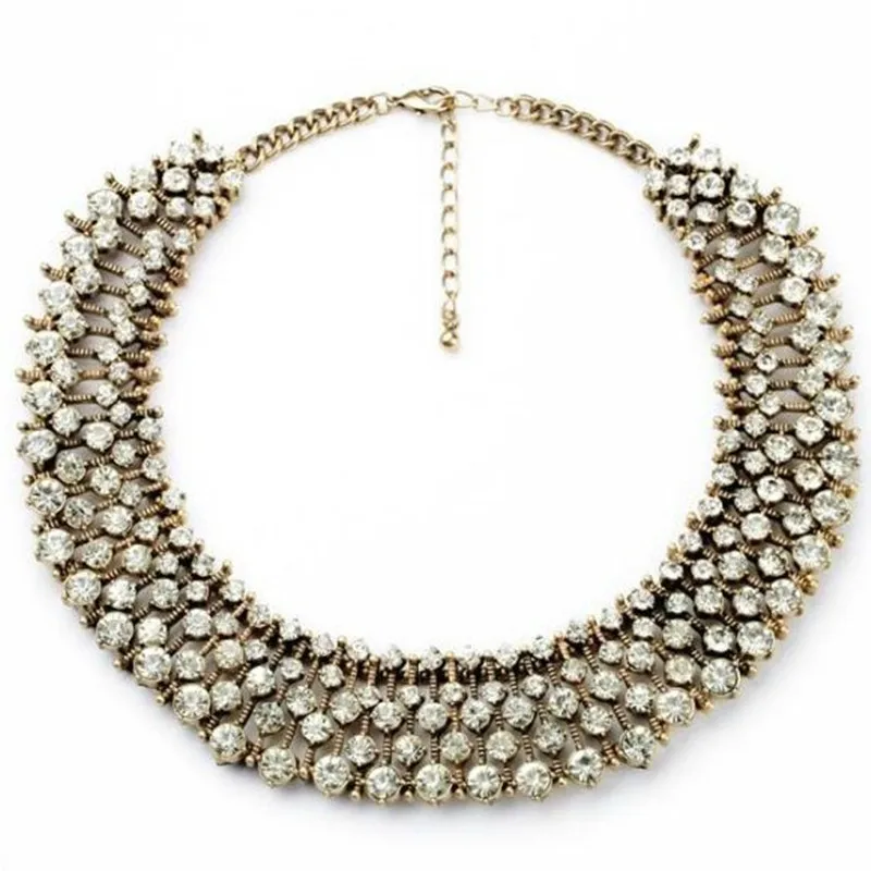 Женское Ожерелье винтажное ожерелье с кристаллами|chokers necklaces for women|chunky necklacebig chunky |